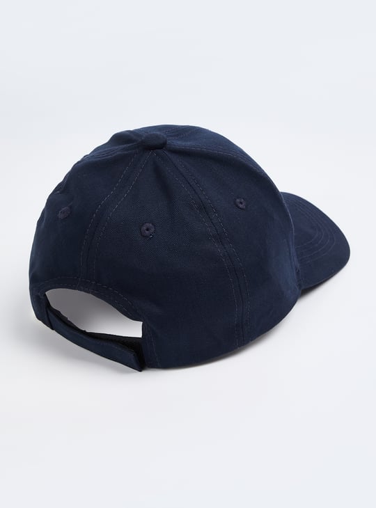 Men Chenille Embroidered Baseball Cap Blue Embroidered