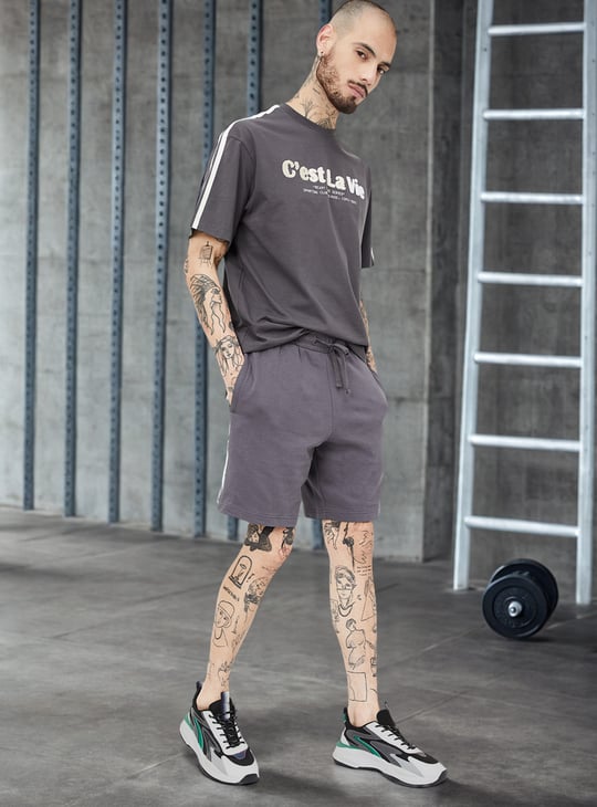 S lace up shorts gray サイズ：M Graphite Grey IntelliSoft Nova Cotton Rich Men's Shorts [20% Off