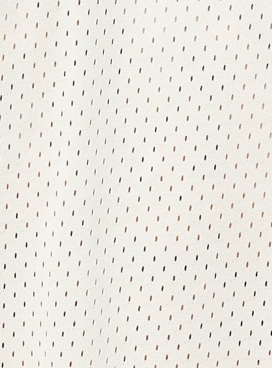 Men Laser Cuts Oversized Fit Shirt