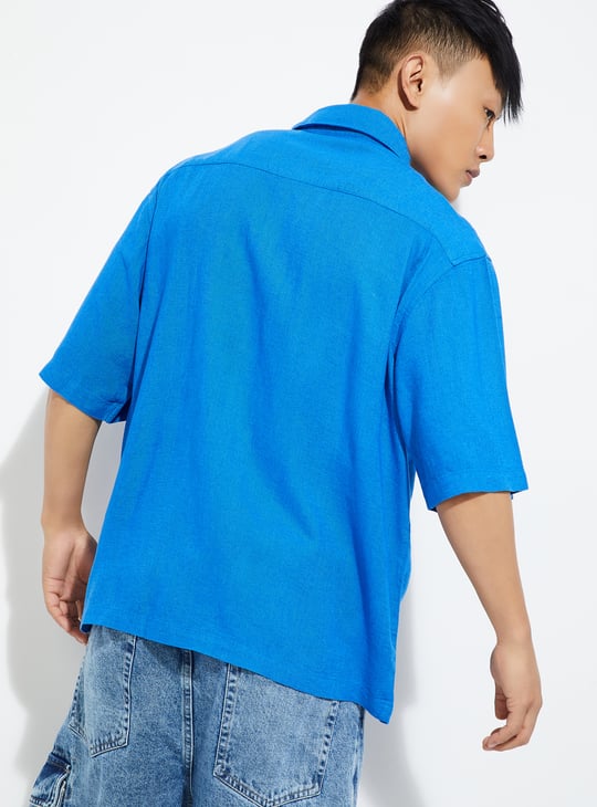 URB_N Men Solid Relaxed Fit Shirt