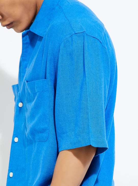 URB_N Men Solid Relaxed Fit Shirt