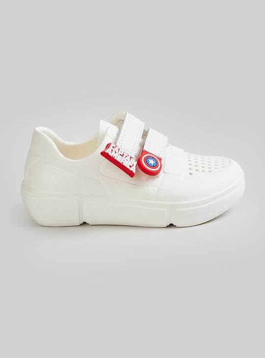 Boys Captain America Perforated Sneakers