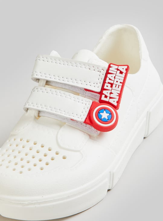 Boys Captain America Perforated Sneakers