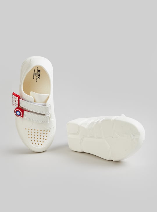 Boys Captain America Perforated Sneakers