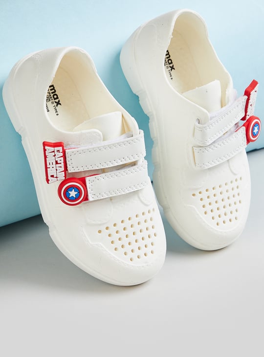 Boys Captain America Perforated Sneakers