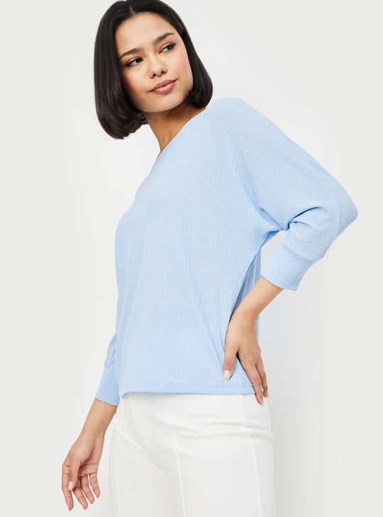 Women Ribbed Knit Top