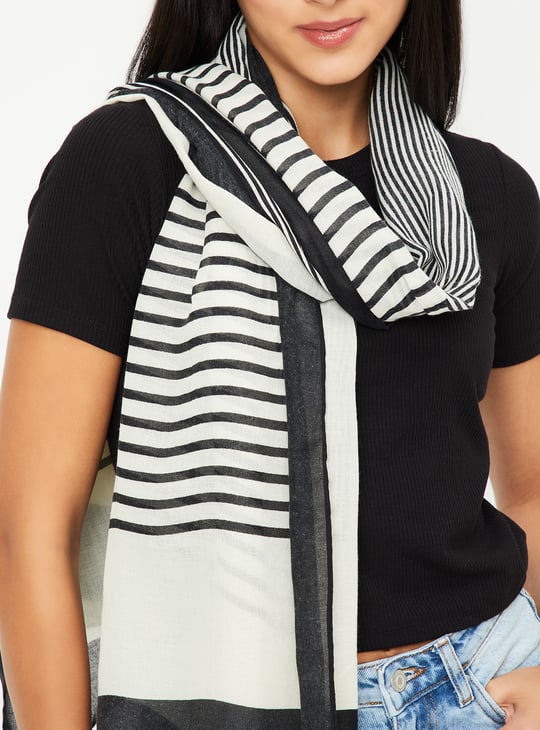 Women Striped Scarf