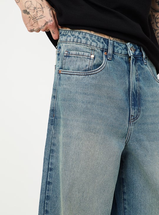 Men Solid Loose Fit Jeans