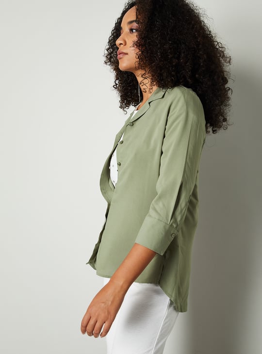Women High-Low Hem Shirt