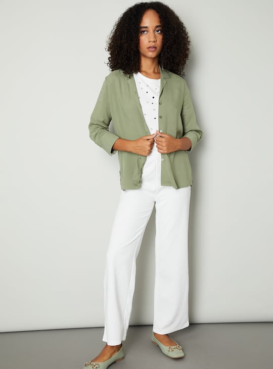 Women High-Low Hem Shirt
