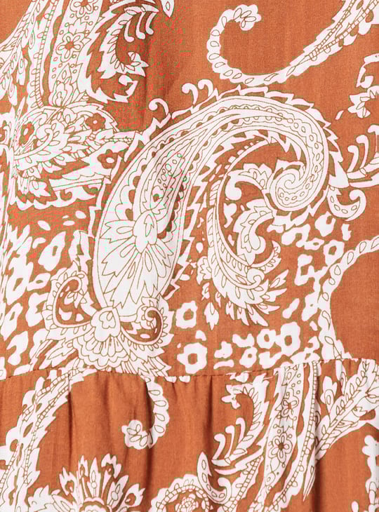 Women Printed Tiered Maxi Dress