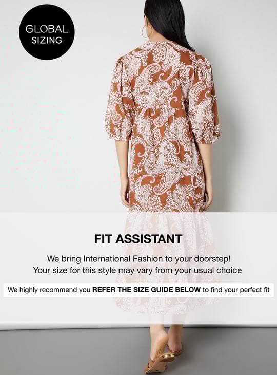 Women Printed Tiered Maxi Dress