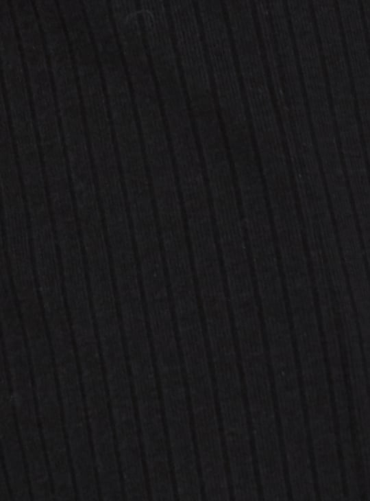 Women Ribbed Relaxed Fit Culottes