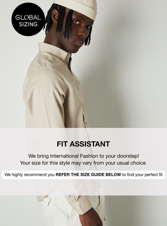 Men Textured Slim Fit Shirt