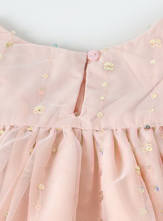 Girls Embellished A-Line Dress