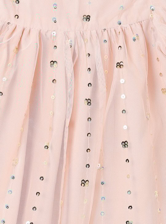 Girls Embellished A-Line Dress
