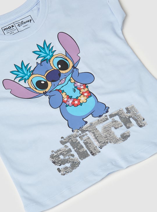 Girls Lilo & Stitch Print Top