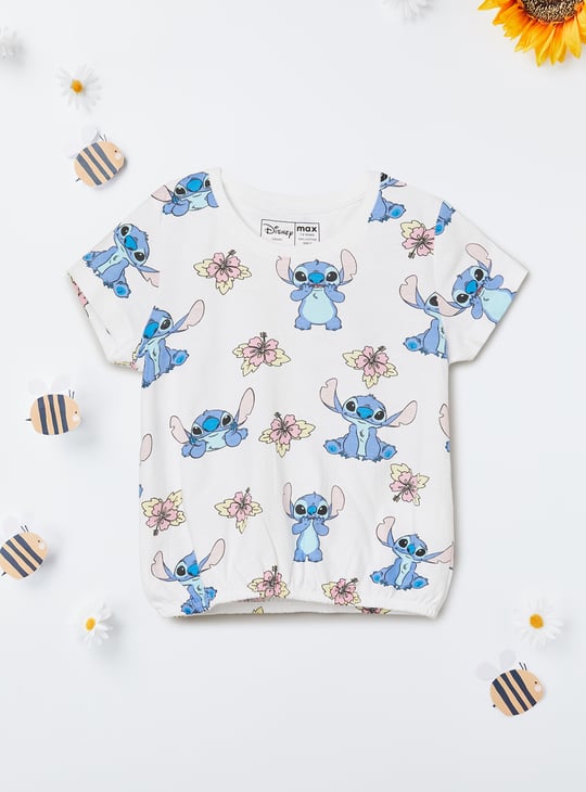 Girls Lilo & Stitch Print T-shirt