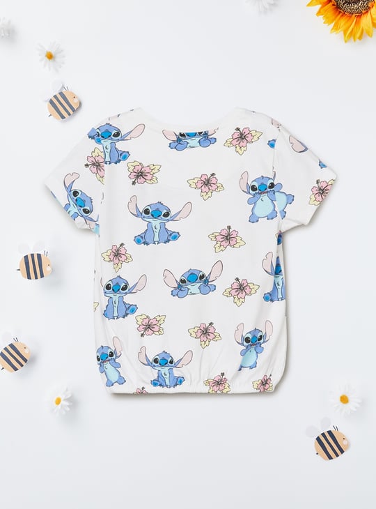 Girls Lilo & Stitch Print T-shirt