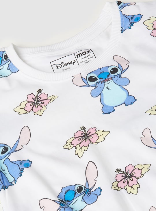 Girls Lilo & Stitch Print T-shirt
