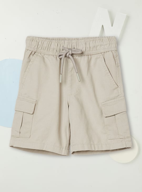 Boys Textured Cargo Shorts