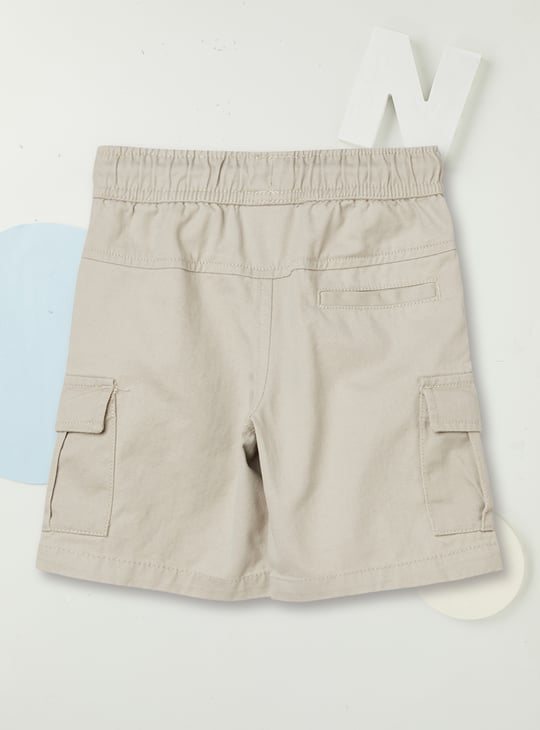 Boys Textured Cargo Shorts