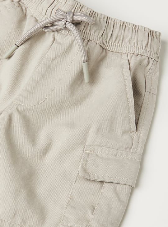 Boys Textured Cargo Shorts