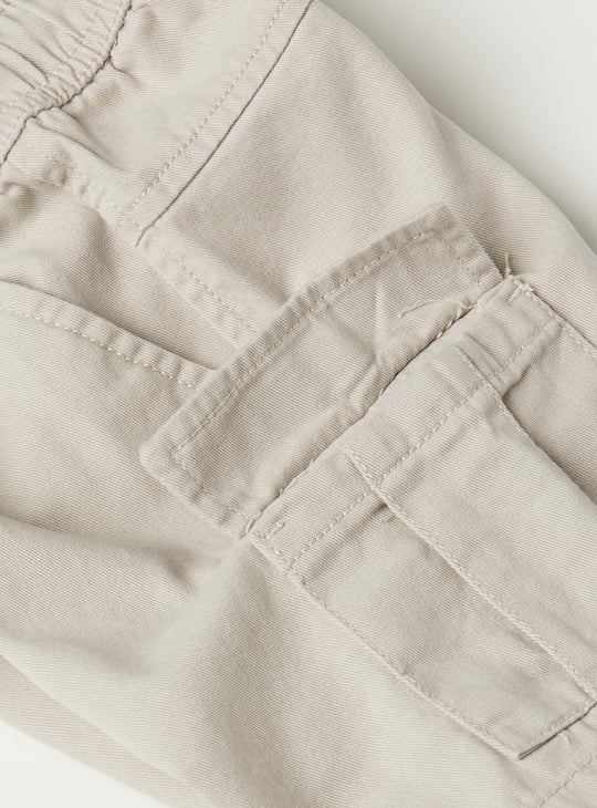 Boys Textured Cargo Shorts