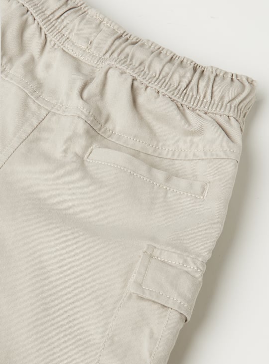Boys Textured Cargo Shorts