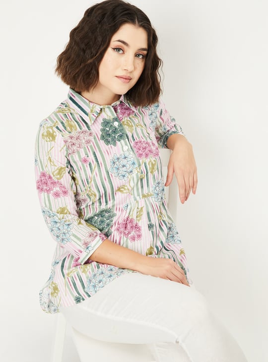 Women Floral Print A-line Kurti