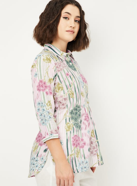 Women Floral Print A-line Kurti