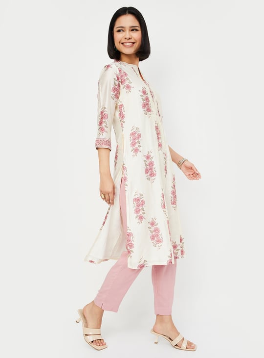 Women Printed Straight Kurta Set