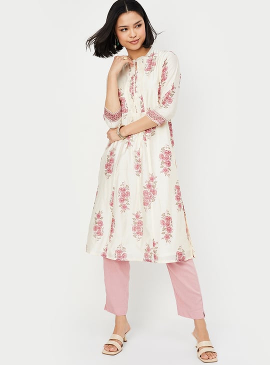 Women Printed Straight Kurta Set