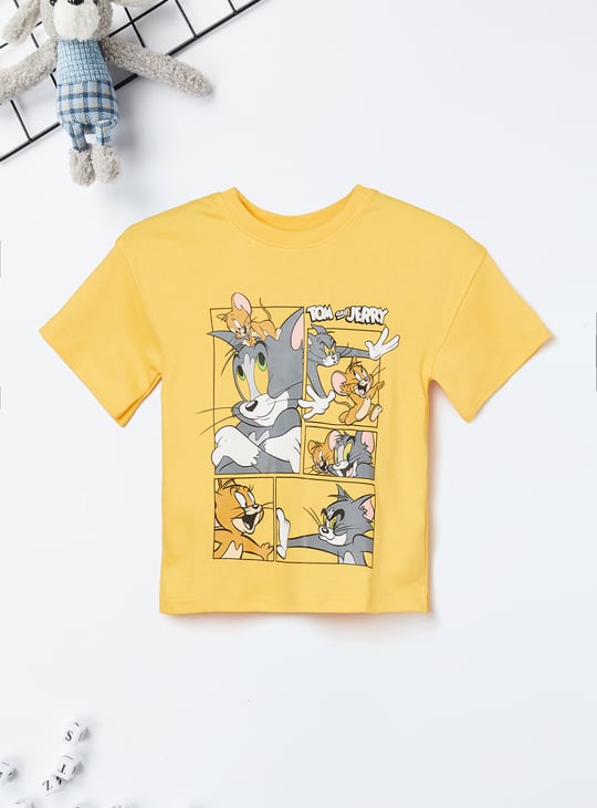Boys Tom & Jerry Print T-shirt