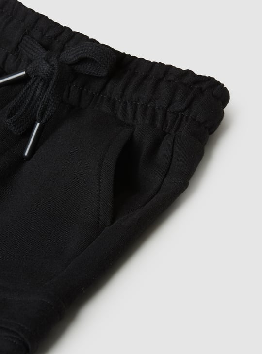 Boys Solid Knit Cargo Joggers - Pack of 2