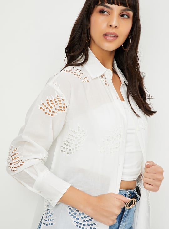 Buy Kalki x Max Women Oversized Schiffili Shirt Online at just Rs