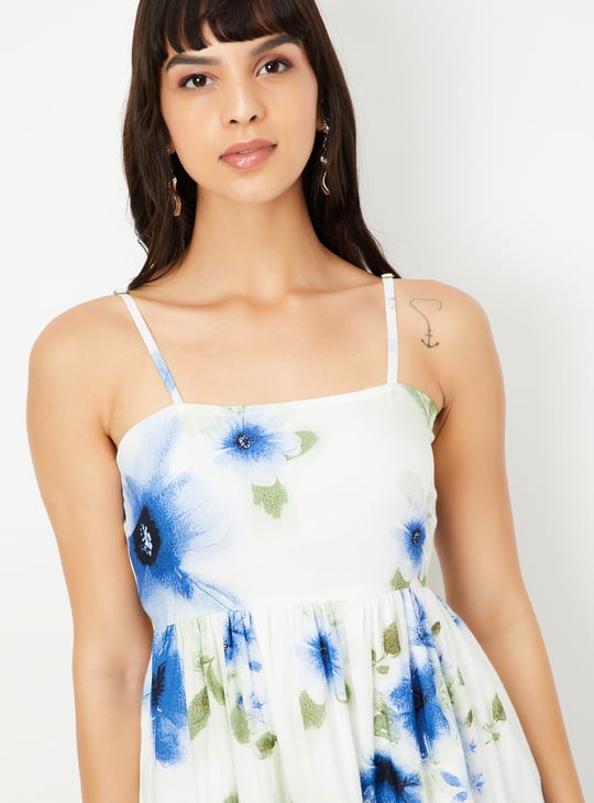 Kalki x Max Women Floral Print A-line Midi Dress
