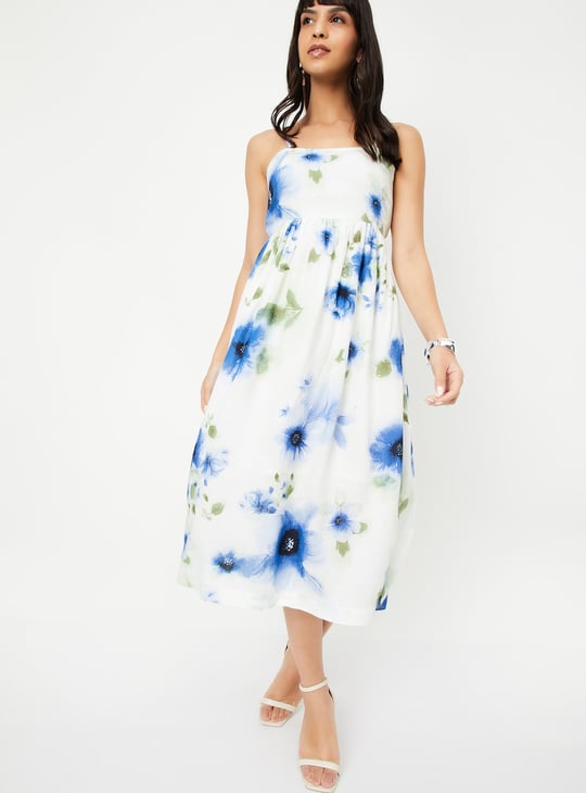 Kalki x Max Women Floral Print A-line Midi Dress