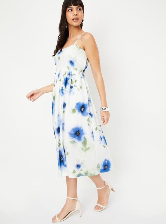 Kalki x Max Women Floral Print A-line Midi Dress