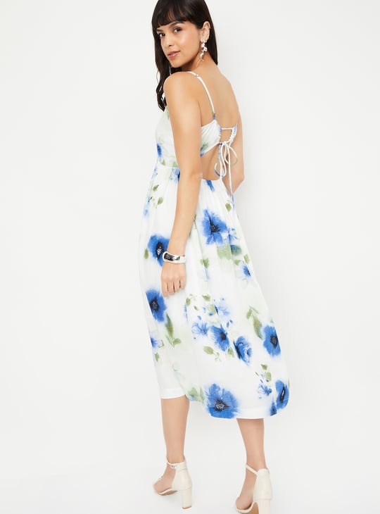 Kalki x Max Women Floral Print A-line Midi Dress