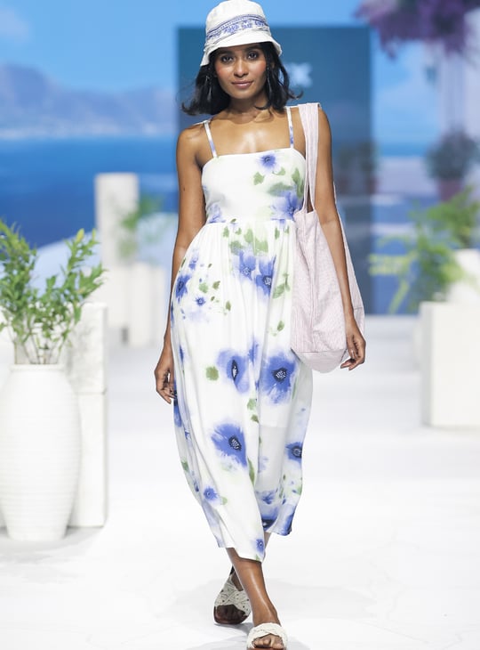 Kalki x Max Women Floral Print A-line Midi Dress