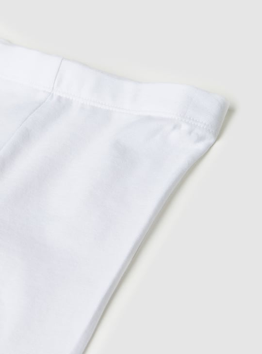 Girls Solid Knit Shorts - Pack of 2