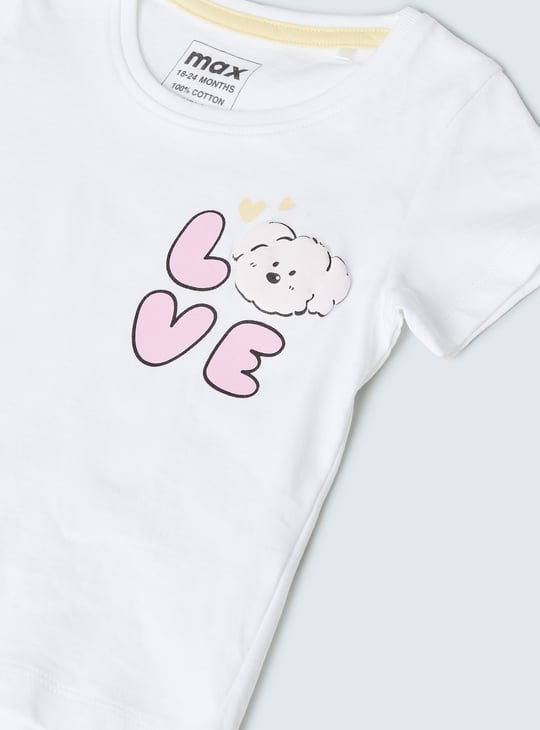 Girls Printed T-shirt - Pack of 3