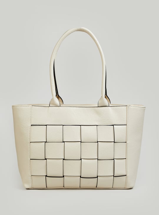 Women Basket Weave Tote Bag