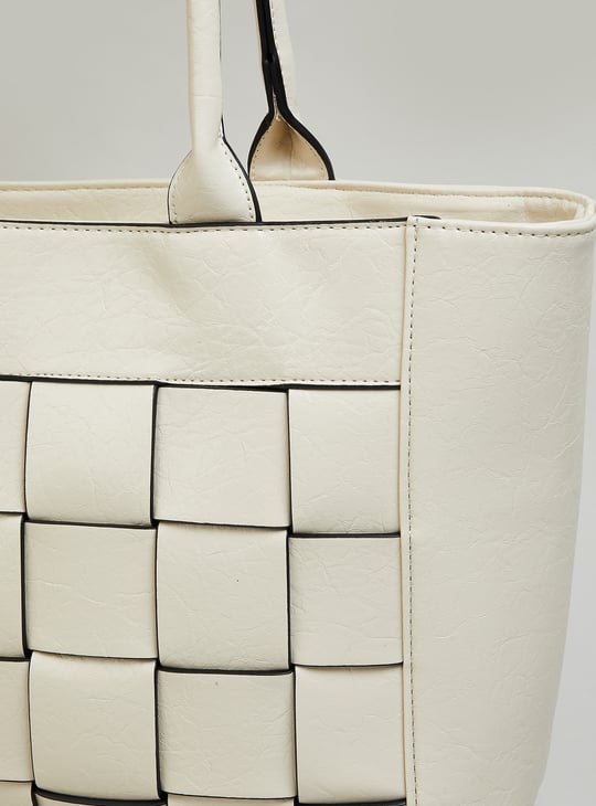 Women Basket Weave Tote Bag