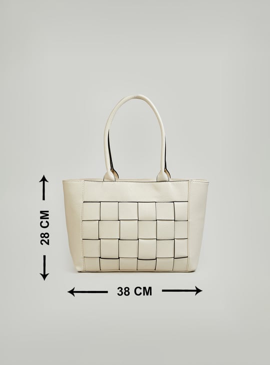 Women Basket Weave Tote Bag