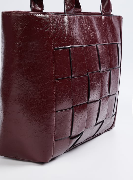 Women Basket Weave Tote Bag