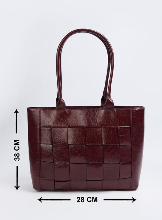 Women Basket Weave Tote Bag