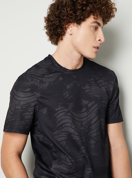 Men Printed Sports T-shirt