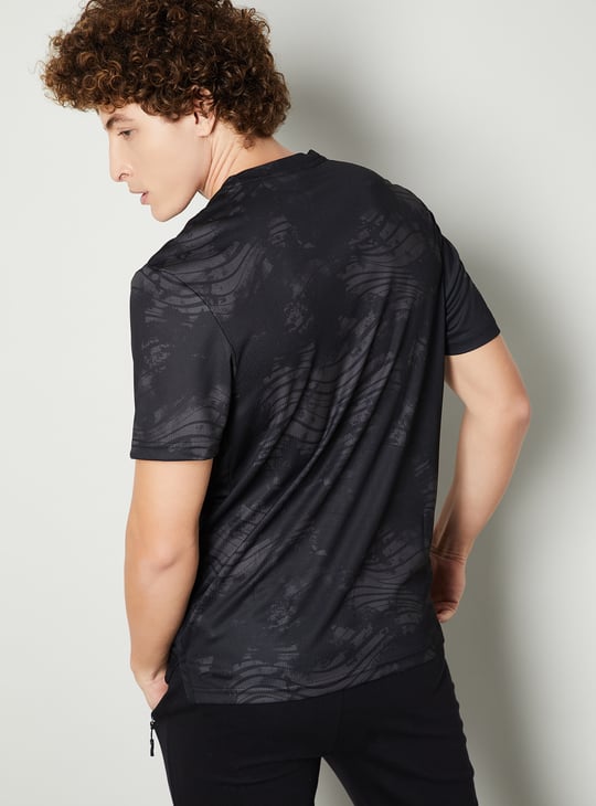 Men Printed Sports T-shirt